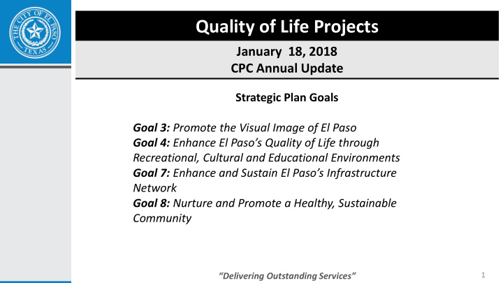 quality of life projects