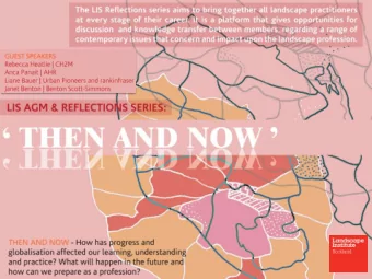 The difference between graduating as a landscape architect in the late 20th century and in the