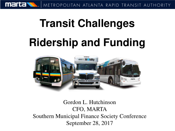 transit challenges ridership and funding