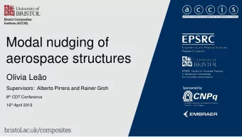 aerospace structures  Olivia Leo  Supervisors:  Alberto Pirrera and Rainer Groh  Spo  Sponsored