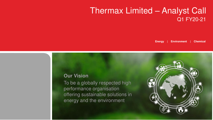 thermax limited analyst call