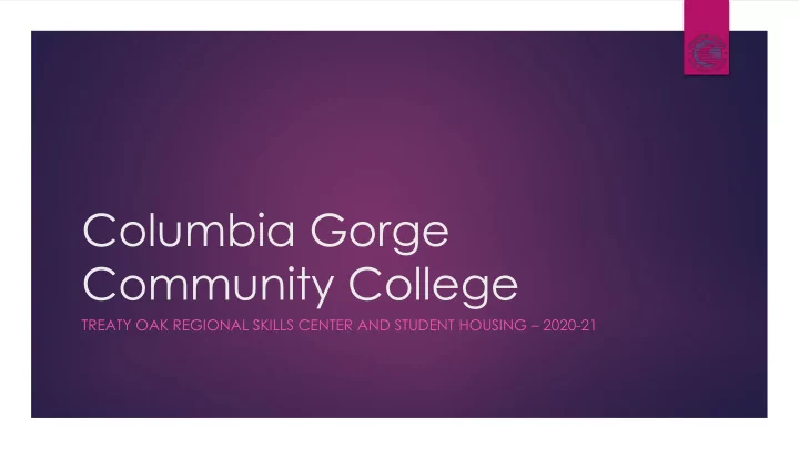 columbia gorge community college