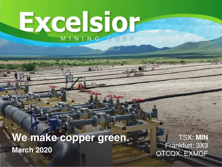 we make copper green