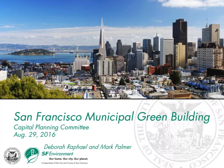 san francisco municipal green building
