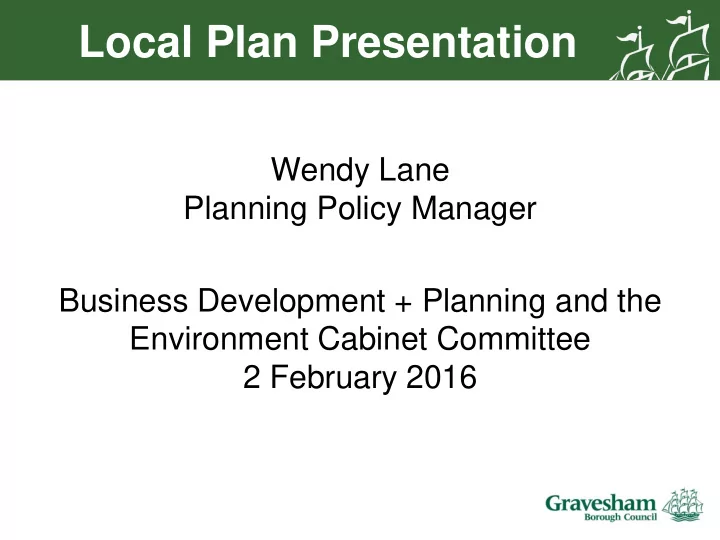 local plan presentation