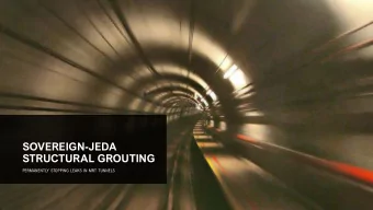 STRUCTURAL GROUTING  PERMANENTLY STOPPING LEAKS IN MRT TUNNELS  MRT Tunnel Walls &amp; Floors