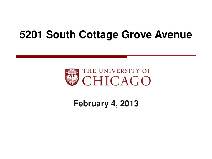 5201 south cottage grove avenue