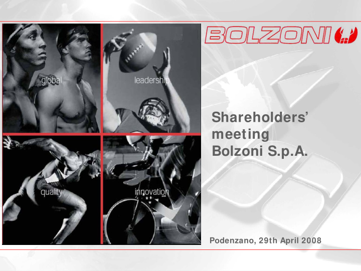 shareholders meeting bolzoni s p a