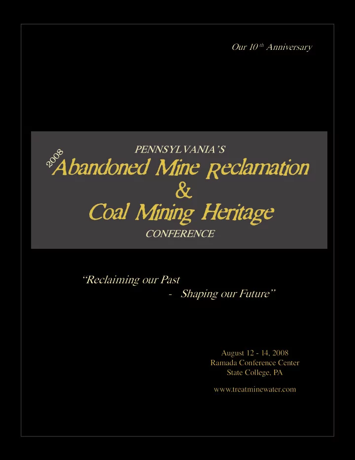 abandoned mine reclamation