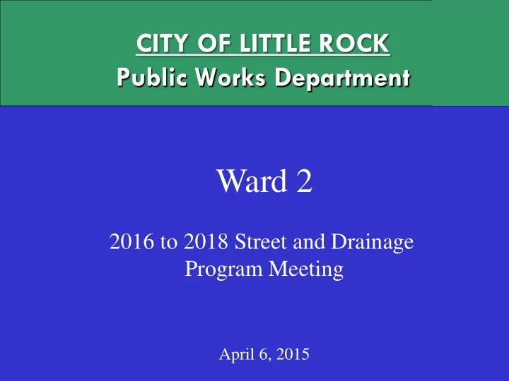 ward 2