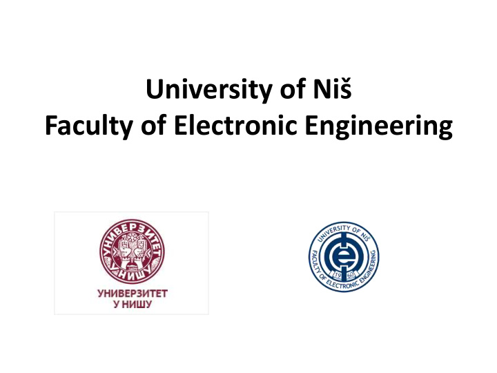 faculty of electronic engineering university of ni