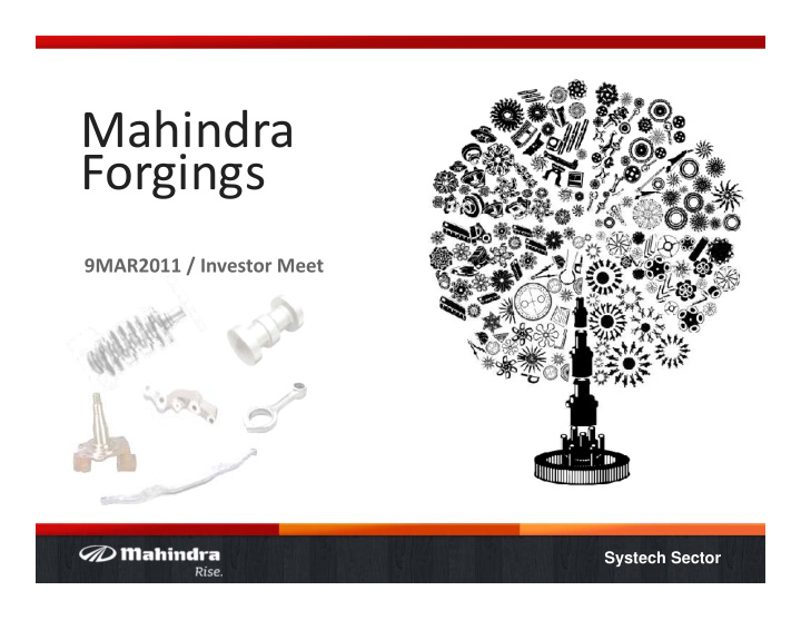 m hi d mahindra forgings g g