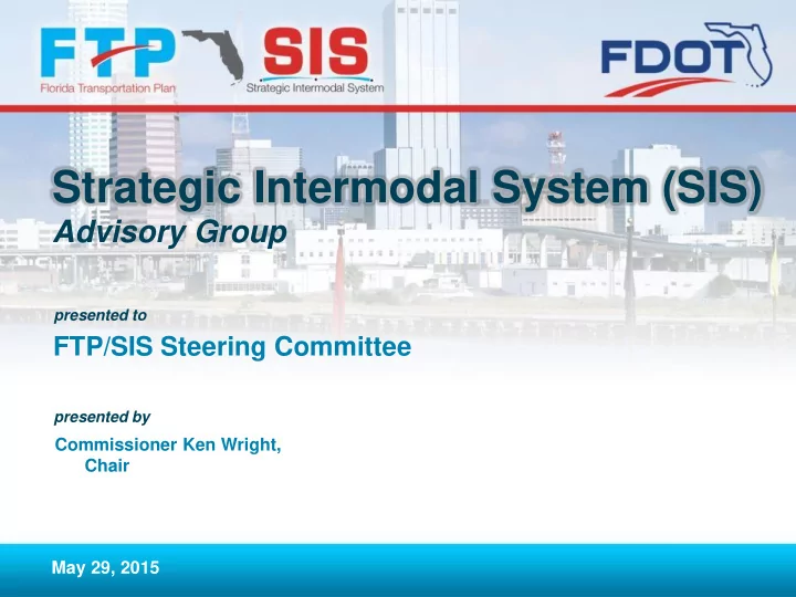 strategic intermodal system sis