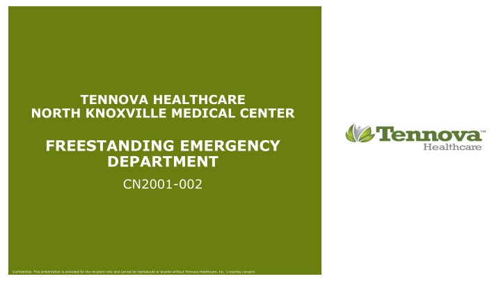 freestanding emergency department