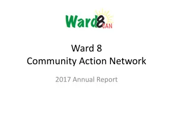 Ward 8  Community Action Network  2017 Annual Report  2017 Financial Statement  REVENUE  EXPENSES