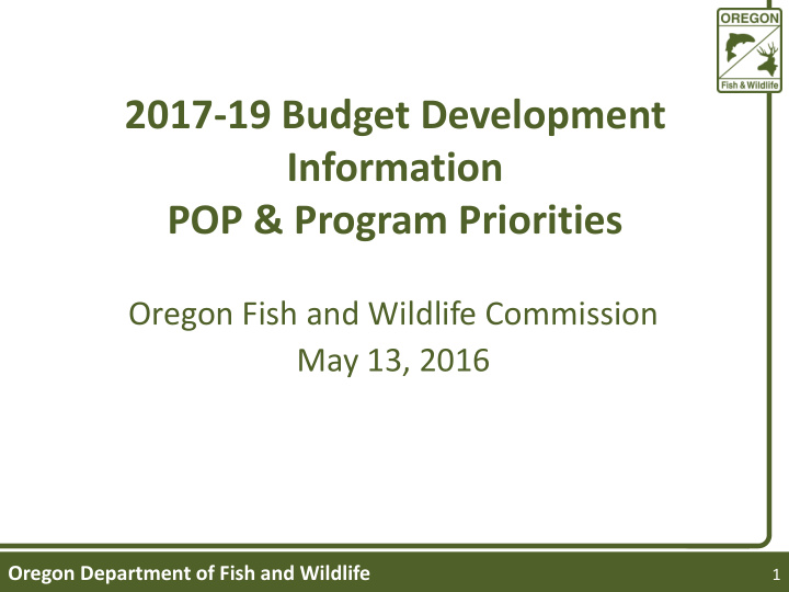 2017 19 budget development information pop program