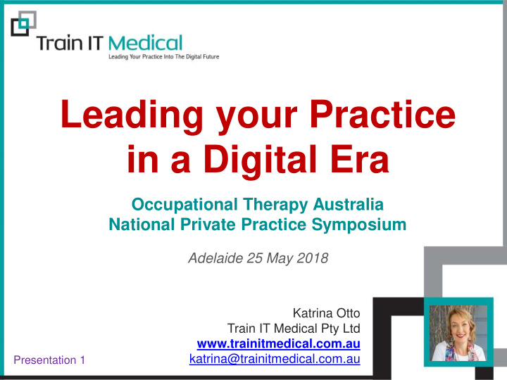 leading your practice in a digital era