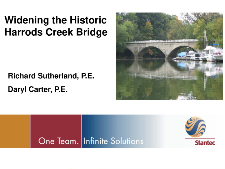 widening the historic harrods creek bridge