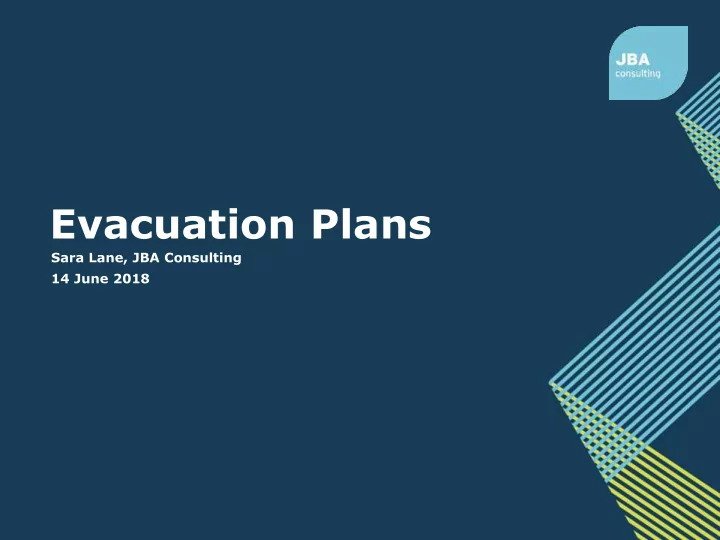 evacuation plans