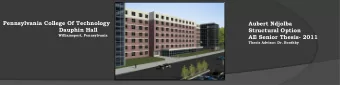 Pennsylvania College Of Technology  Aubert Ndjolba  Dauphin Hall  Structural Option  Williamsport,