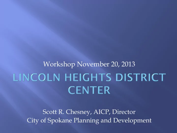 workshop november 20 2013