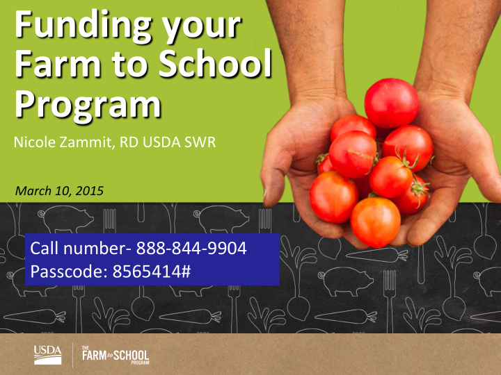 funding your farm to school program