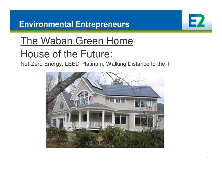 the waban green home house of the future