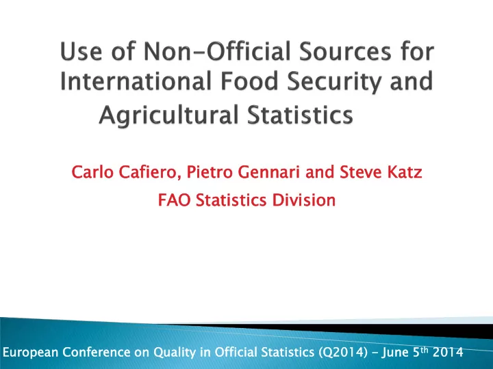 carlo o cafiero ro pietro tro gennari nari and steve ve