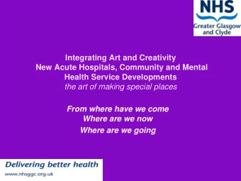 the art of making special places  From where have we come  Where are we now Where are we going