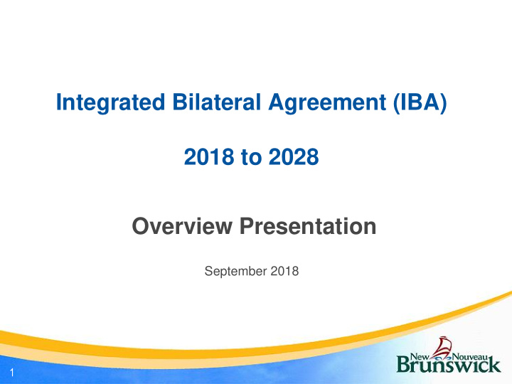 2018 to 2028 overview presentation