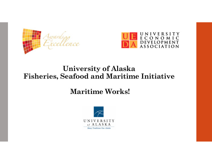 university of alaska fisheries seafood and maritime