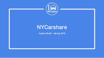 NYCar  arshar  are  Hunt  unter Stud  udio  io - Spring 2019  19  1  Age  genda  da  Introdu