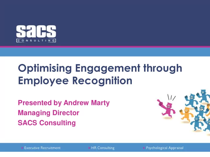 optimising engagement through employee recognition