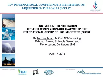 &lt;Title of Presentation&gt;  &lt;Title of Presentation&gt;  By:Anthony Acton, ActOn LNG