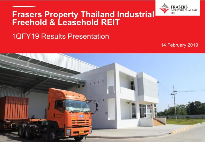 frasers property thailand industrial