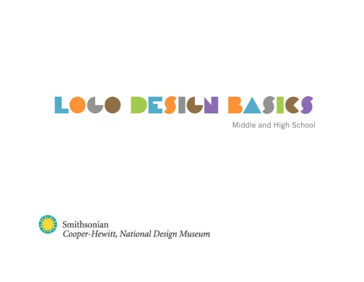 middle and high school logos represent the identity of an