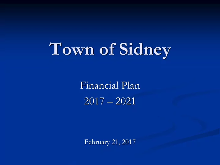 town of sidney