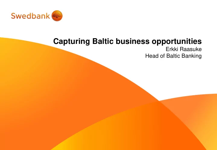 capturing baltic business opportunities