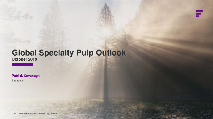 global specialty pulp outlook