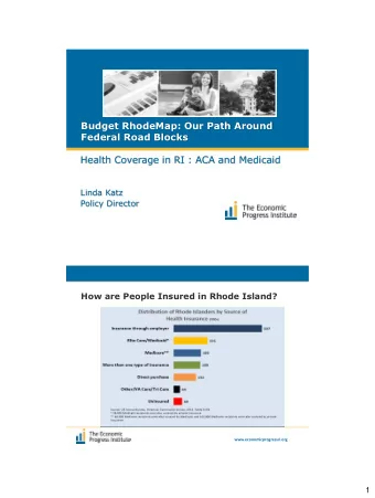 Budget RhodeMap: Our Path Around  Federal Road Blocks  Health Coverage in RI : ACA and Medicaid