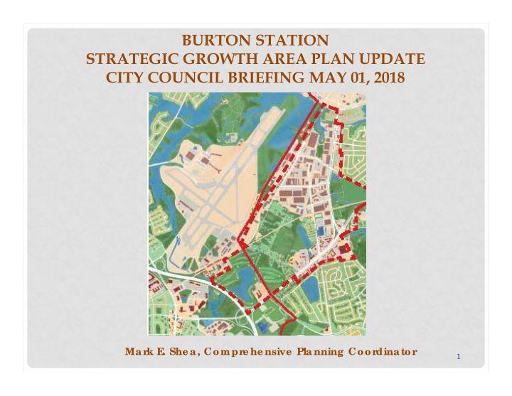 burton station strategic growth area plan update city