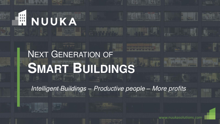 nuuka leading smart building saas