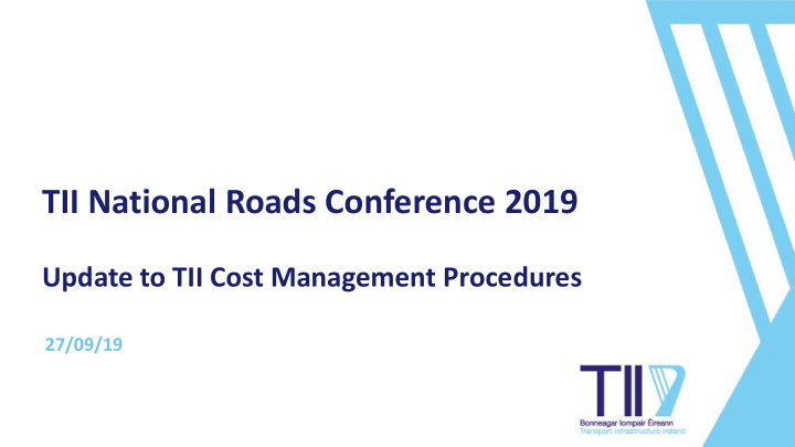 tii national roads conference 2019