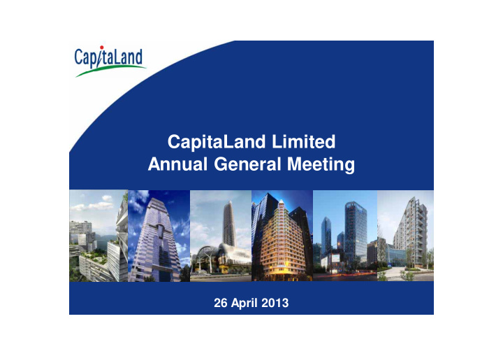 capitaland limited annual general meeting