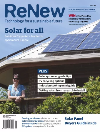 ReNew  Issue 142 SOLAR PANEL GUIDE INSIDE WIN a Flex PowerPlay  smart solar home system  Technology