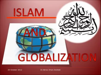 20 October 2012  Dr.Abroo Aman Andrabi  20 October 2012  Dr.Abroo Aman Andrabi  People think that