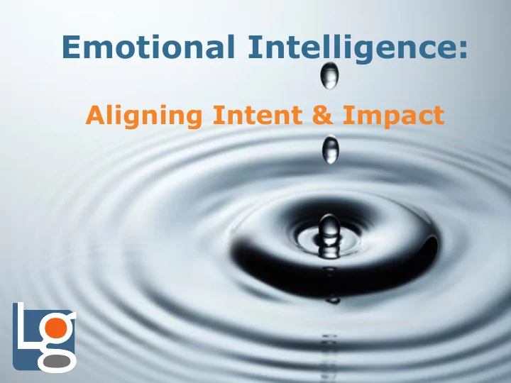 emotional intelligence