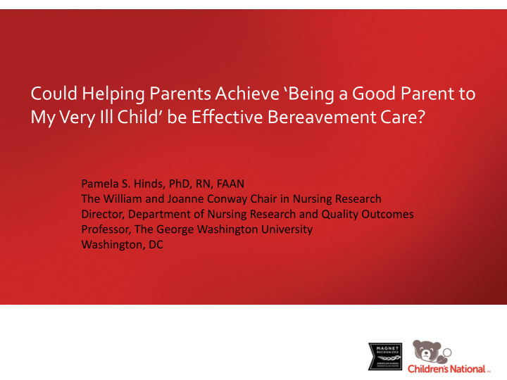 could helping parents achieve being a good parent to my