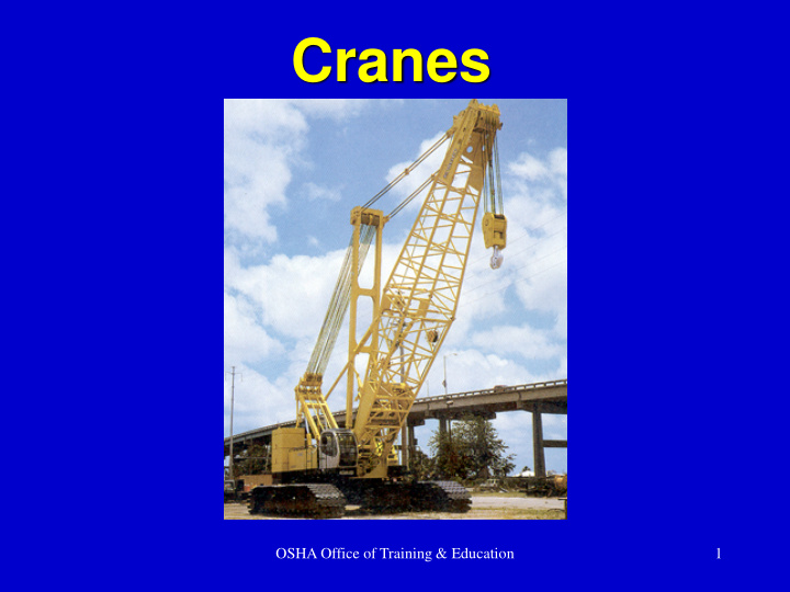 cranes