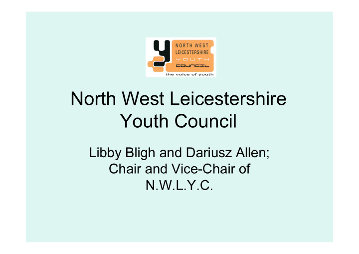 north west leicestershire youth council